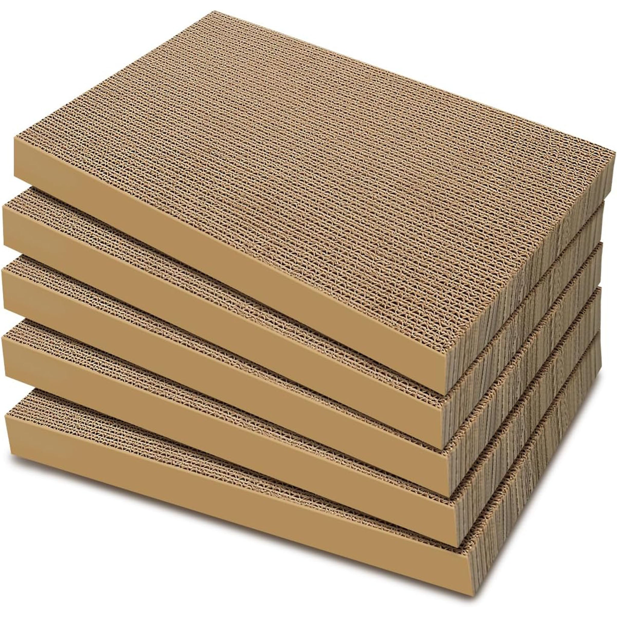 5 Packs Cat Scratcher, 5 Packs Refill Cat Scratching Pad Cardboard for Indoor Cats and Kitten, Large Size Durable&Premium Recyclable Cardboard Cat Scratcher