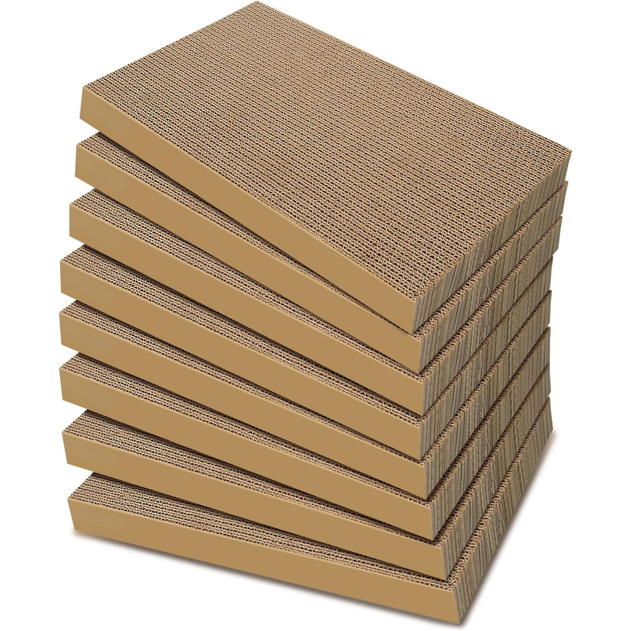 Cat Scratchers 8 Packs Refill Cat Scratching Pad Cardboard for Indoor Cats and Kitten, Large Size Cat Scratch Pad Board Easy for Cats to Scratch