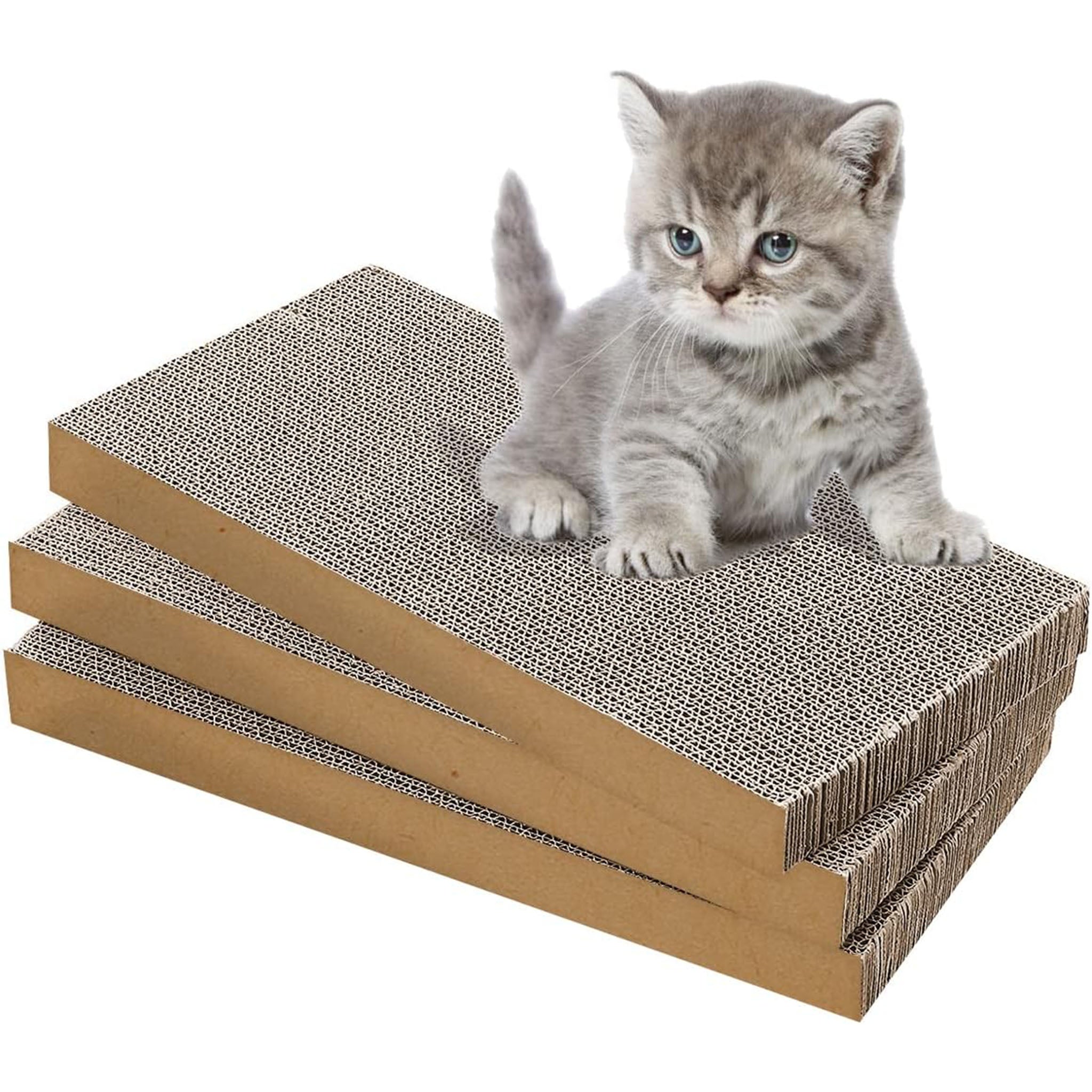 Cat Scratching Pad 3 Packs for Indoor Cats, Cat Scratch Pad Keep Cats Fit and Protect Your Furniture