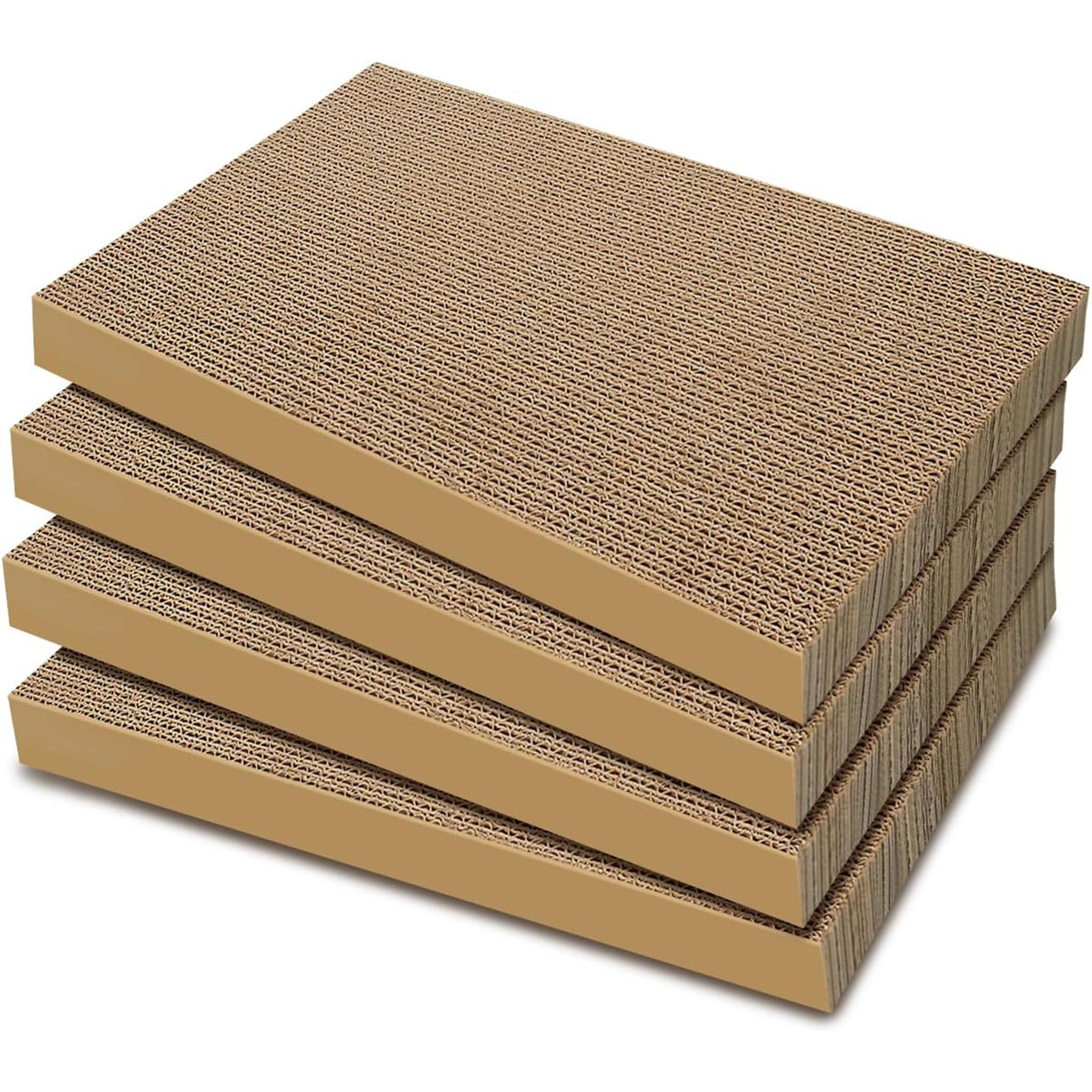 Cat Scratchers 4 Packs Refill Cat Scratching Pad Cardboard for Indoor Cats and Kitten, Large Size Cat Scratch Pad Board Easy for Cats to Scratch