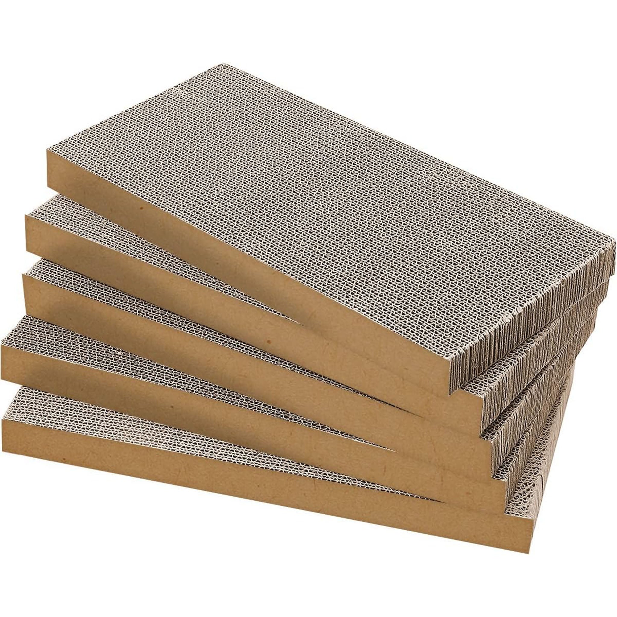 Cat Scratcher Cardboard Scratching Pads 5 Packs, Quality Cat Scratching Board for Indoor Cats, Cat Scratch Pad Keep Cats Fit and Protect Your Furniture