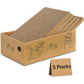 Cat Scratcher, 5 Packs in 1 Cardboard Box Cat Scratching Pad for Indoor Cats and Kitten, Cat Scratch Pad to Protect Furniture, Large Size