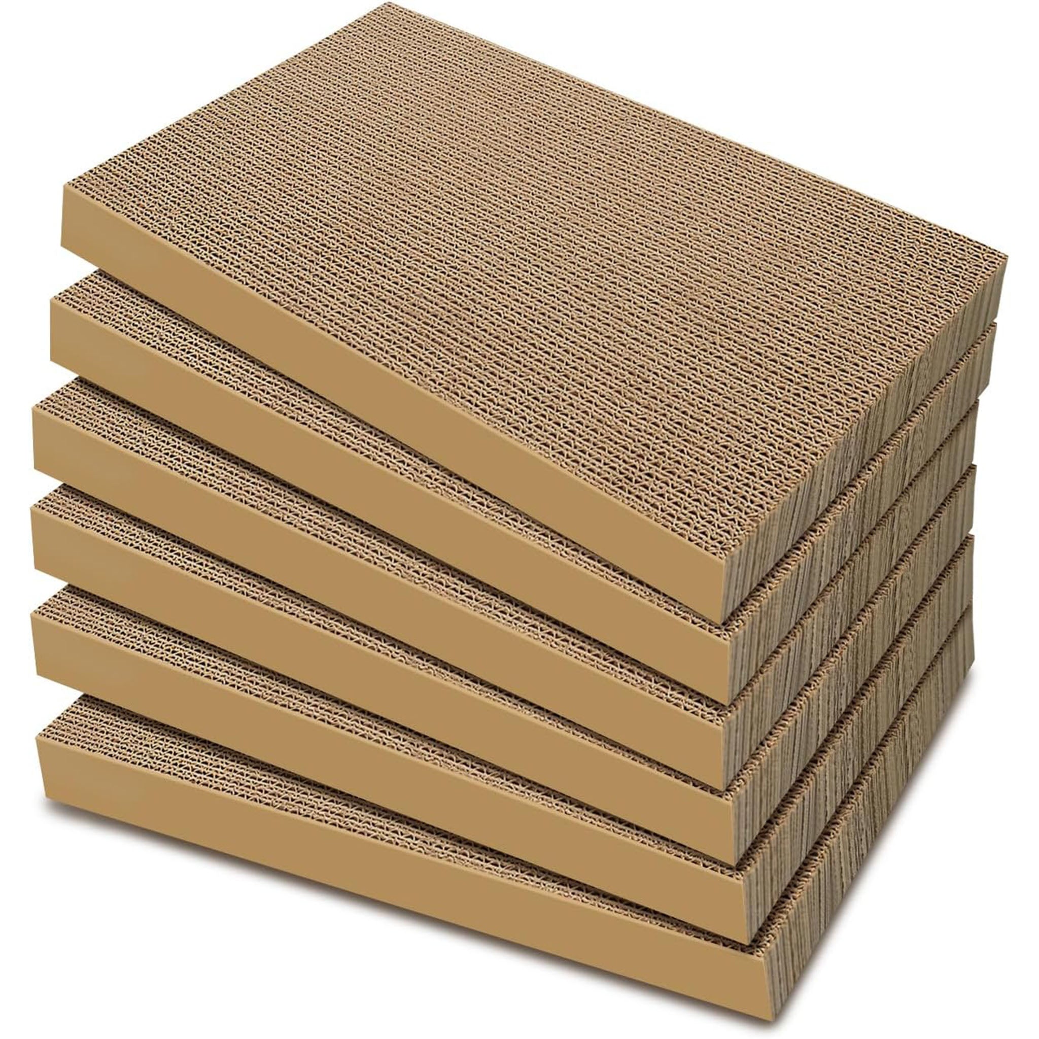 Cat Scratchers 6 Packs Refill Cat Scratching Pad Cardboard for Indoor Cats and Kitten, All Breeds Cat Scratch Pad Board Easy for Cats to Scratch