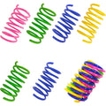 Cat Spring Toys 30 Packs, Plastic Colorful Springs Cat Toys for Cat Kitten Pets, for Swatting Biting Hunting Interactive Cat Toys