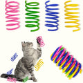 Cat Spring Toys, 20 Packs Spiral Spring for Indoor Cats, Colorful & Durable Plastic Spring Coils Attract Cats to Swat, Bite, Hunt, Interactive Spring Toys for Cats and Kittens