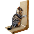 Cat Scratcher, 26 inch L Shape Cat Scratching Pad for Indoor Cats, Durable Sustainable Cardboard Scratcher, Recyclable Vertical Cat Scratch Pad to Protect Furniture, Large