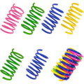 PAWSCRAT 60 Pcs Cat Spring Toys for Indoor Cats Colorful and Durable Plastic Spring coils That Attract Indoor Cats to swat, bite, and Hunt